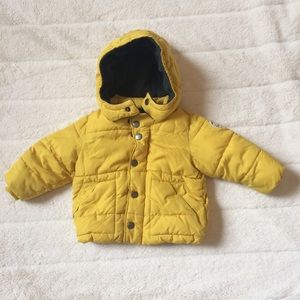 Baby Gap Yellow Winter Jacket Size: 6-12 Months